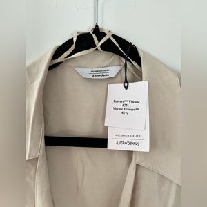 NWT &otherstories tan wrap dress